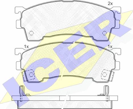 Icer 180971-203 - Bremsbelagsatz, Scheibenbremse alexcarstop-ersatzteile.com