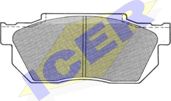 Icer 180492 - Bremsbelagsatz, Scheibenbremse alexcarstop-ersatzteile.com