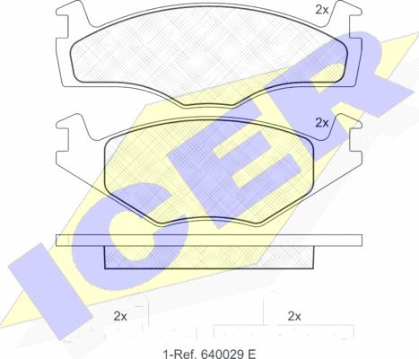 Icer 180459 - Bremsbelagsatz, Scheibenbremse alexcarstop-ersatzteile.com