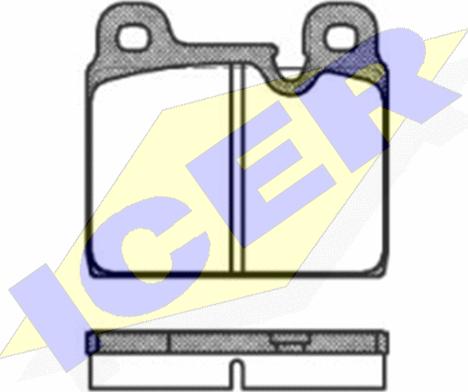 Icer 180508 - Bremsbelagsatz, Scheibenbremse alexcarstop-ersatzteile.com