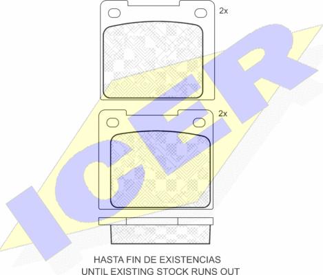 Icer 180087 - Bremsbelagsatz, Scheibenbremse alexcarstop-ersatzteile.com