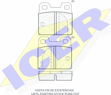 Icer 180199 - Bremsbelagsatz, Scheibenbremse alexcarstop-ersatzteile.com