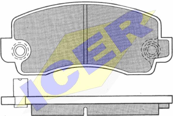 Icer 180196 - Bremsbelagsatz, Scheibenbremse alexcarstop-ersatzteile.com