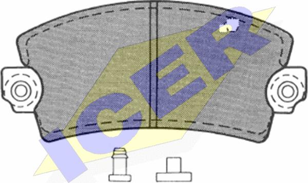 Icer 180282 - Bremsbelagsatz, Scheibenbremse alexcarstop-ersatzteile.com