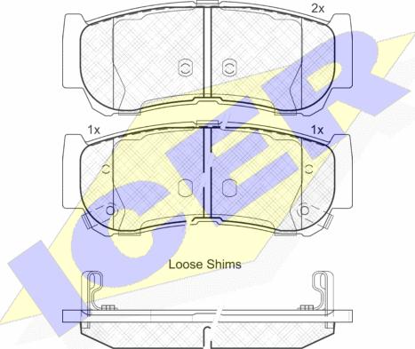 Icer 181829 - Bremsbelagsatz, Scheibenbremse alexcarstop-ersatzteile.com