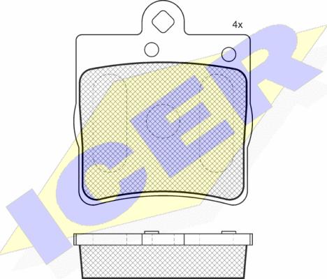 Icer 181311-396 - Bremsbelagsatz, Scheibenbremse alexcarstop-ersatzteile.com