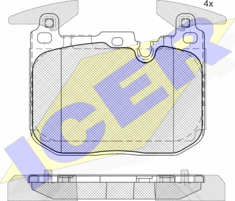 Icer 182093-200 - Bremsbelagsatz, Scheibenbremse alexcarstop-ersatzteile.com