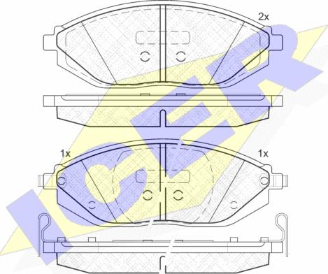 Icer 182023 - Bremsbelagsatz, Scheibenbremse alexcarstop-ersatzteile.com