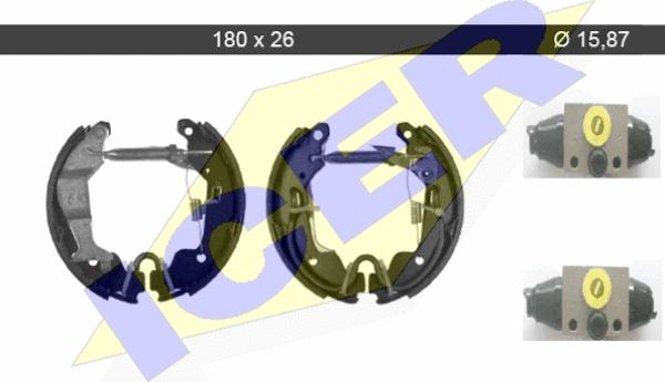 Icer 79KT0035 C - Bremsbackensatz alexcarstop-ersatzteile.com