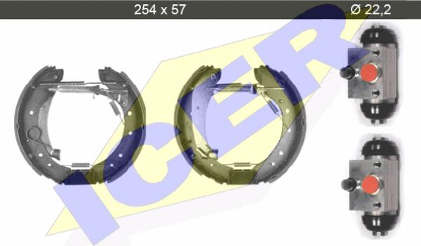 Icer 79KT0020 C - Bremsbackensatz alexcarstop-ersatzteile.com