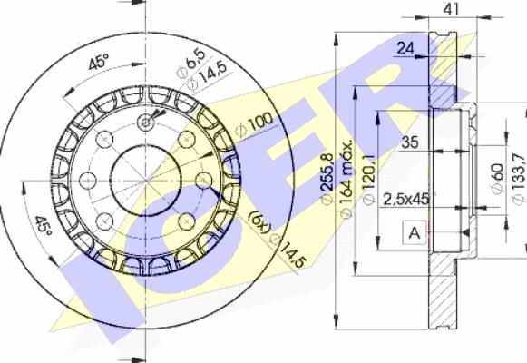 Icer 78BD9042-2 - Bremsscheibe alexcarstop-ersatzteile.com