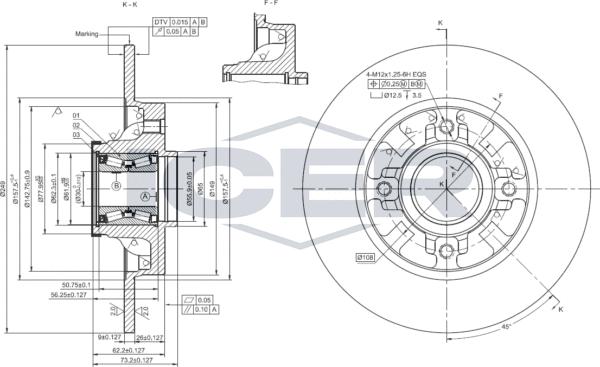 Icer 78BD4034-1 - Bremsscheibe alexcarstop-ersatzteile.com