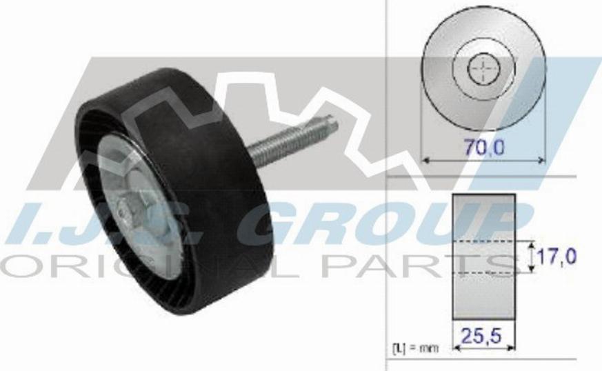 IJS 93-1491 - Umlenk / Führungsrolle, Keilrippenriemen alexcarstop-ersatzteile.com