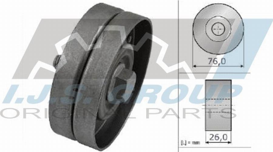 IJS 93-1198 - Umlenk / Führungsrolle, Keilrippenriemen alexcarstop-ersatzteile.com