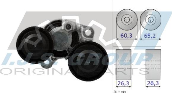 IJS GROUP 93-1288 - Riemenspanner, Keilrippenriemen alexcarstop-ersatzteile.com