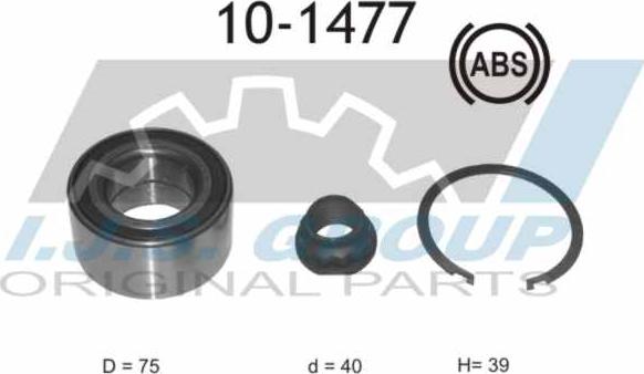 IJS GROUP 10-1477 - Radlagersatz alexcarstop-ersatzteile.com