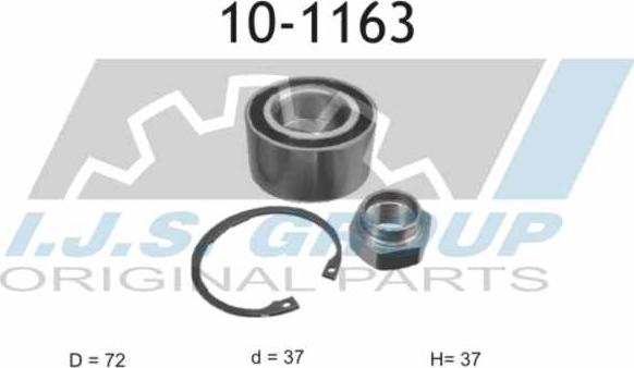 IJS GROUP 10-1163 - Radlagersatz alexcarstop-ersatzteile.com