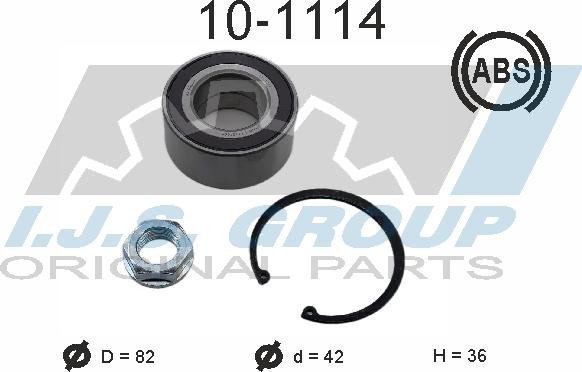 IJS GROUP 10-1114 - Radlagersatz alexcarstop-ersatzteile.com