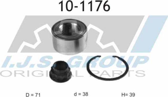 IJS GROUP 10-1176 - Radlagersatz alexcarstop-ersatzteile.com