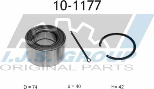 IJS GROUP 10-1177 - Radlagersatz alexcarstop-ersatzteile.com