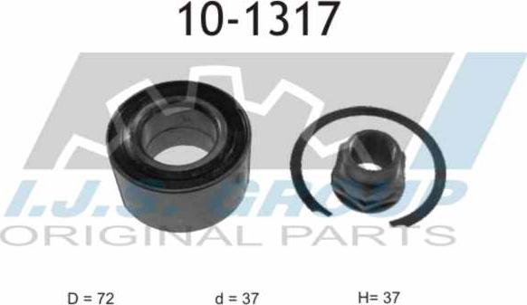 IJS GROUP 10-1317 - Radlagersatz alexcarstop-ersatzteile.com