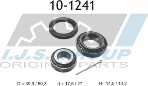 IJS GROUP 10-1241 - Radlagersatz alexcarstop-ersatzteile.com