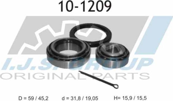 IJS GROUP 10-1209 - Radlagersatz alexcarstop-ersatzteile.com