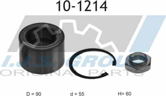 IJS GROUP 10-1214 - Radlagersatz alexcarstop-ersatzteile.com