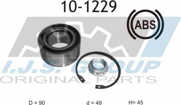 IJS GROUP 10-1229 - Radlagersatz alexcarstop-ersatzteile.com