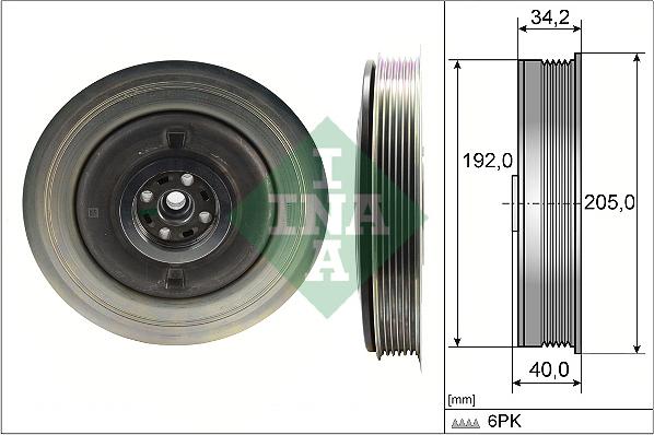 INA 544 0504 10 - Riemenscheibe, Kurbelwelle alexcarstop-ersatzteile.com