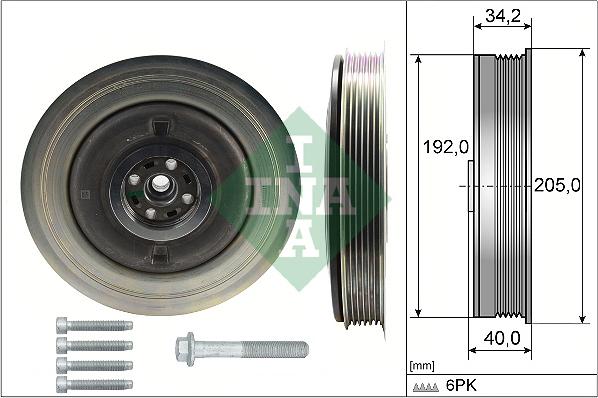 INA 544 0504 20 - Riemenscheibe, Kurbelwelle alexcarstop-ersatzteile.com