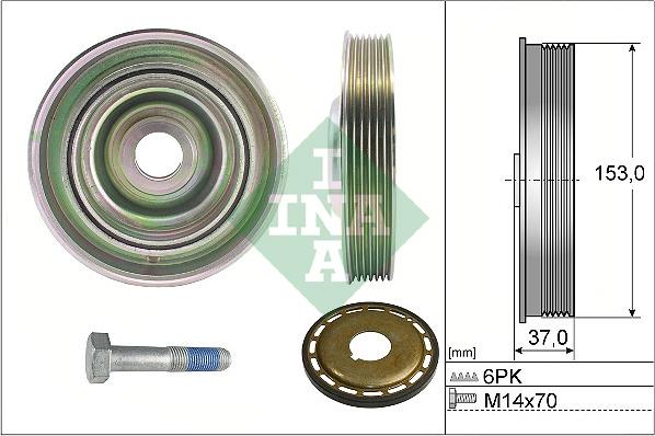 INA 544 0097 21 - Riemenscheibe, Kurbelwelle alexcarstop-ersatzteile.com