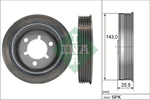 INA 544 0041 10 - Riemenscheibe, Kurbelwelle alexcarstop-ersatzteile.com