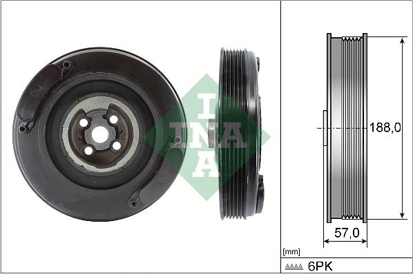 INA 544 0002 10 - Riemenscheibe, Kurbelwelle alexcarstop-ersatzteile.com