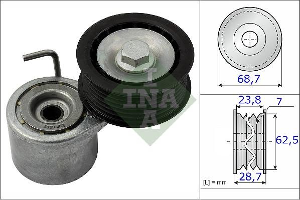 INA 534 0487 10 - Riemenspanner, Keilrippenriemen alexcarstop-ersatzteile.com