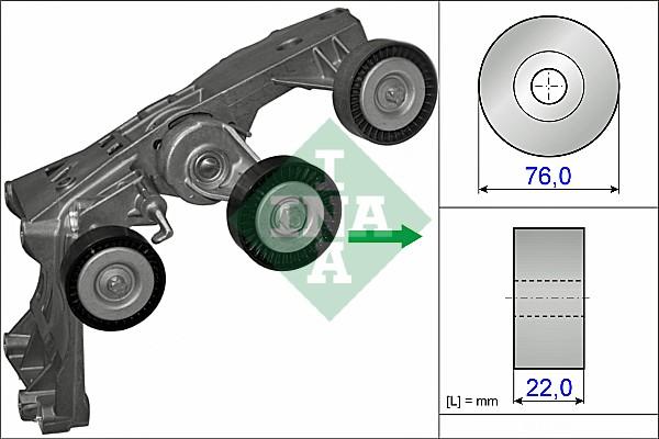 INA 534 0431 10 - Riemenspanner, Keilrippenriemen alexcarstop-ersatzteile.com