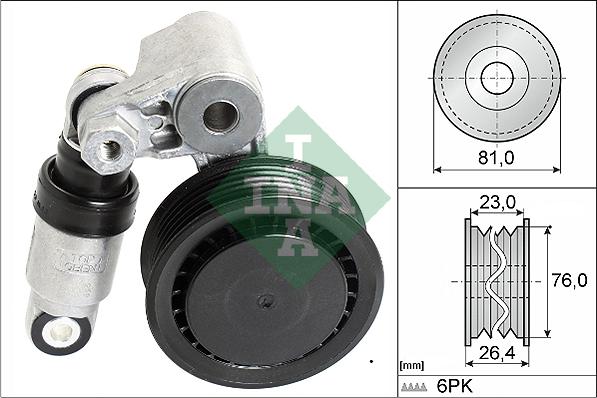 INA 534 0011 10 - Riemenspanner, Keilrippenriemen alexcarstop-ersatzteile.com