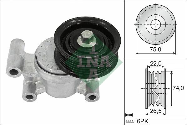 INA 534 0293 10 - Riemenspanner, Keilrippenriemen alexcarstop-ersatzteile.com