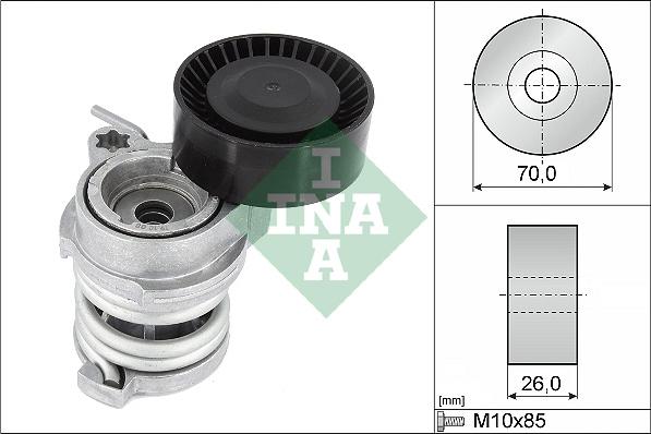 INA 534 0708 10 - Riemenspanner, Keilrippenriemen alexcarstop-ersatzteile.com