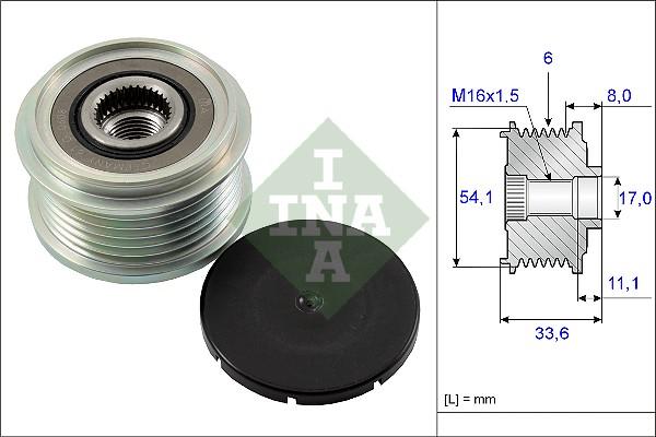 INA 535 0059 10 - Riemenscheibe, Generator alexcarstop-ersatzteile.com