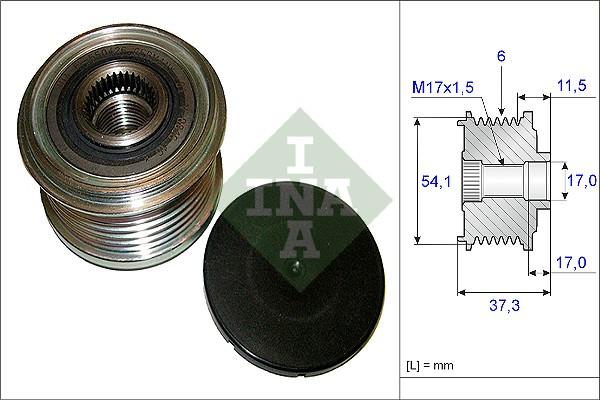 INA 535 0149 10 - Riemenscheibe, Generator alexcarstop-ersatzteile.com