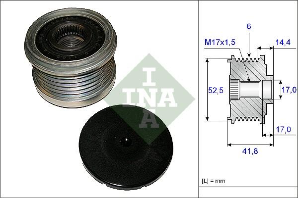 INA 535 0147 10 - Riemenscheibe, Generator alexcarstop-ersatzteile.com