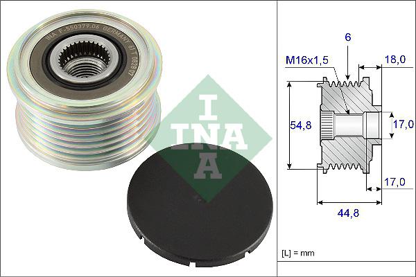 INA 535 0114 10 - Riemenscheibe, Generator alexcarstop-ersatzteile.com