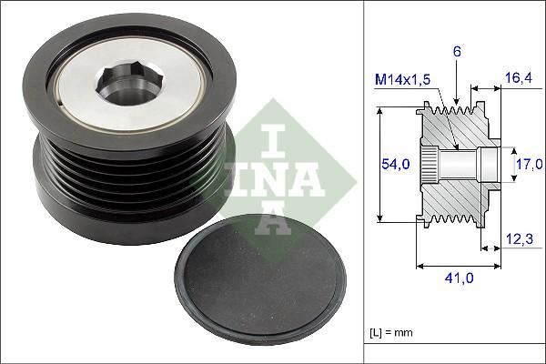 INA 535 0259 10 - Riemenscheibe, Generator alexcarstop-ersatzteile.com