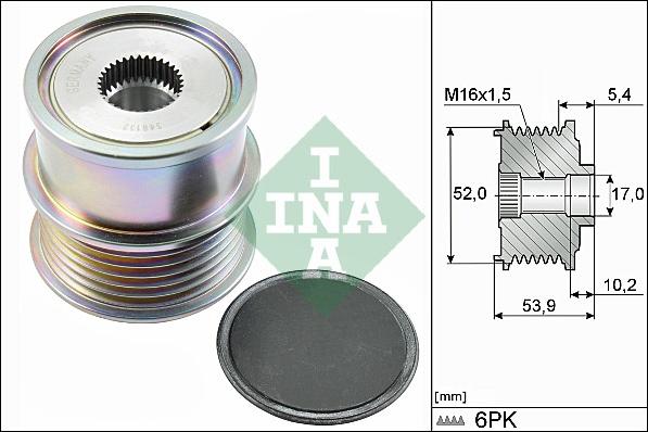 INA 535 0279 10 - Riemenscheibe, Generator alexcarstop-ersatzteile.com