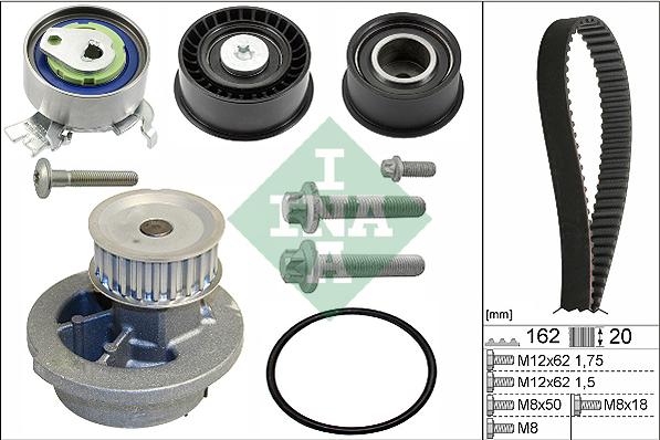 INA 530 0443 30 - Wasserpumpe + Zahnriemensatz alexcarstop-ersatzteile.com