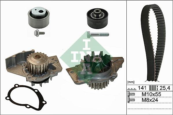 INA 530 0470 30 - Wasserpumpe + Zahnriemensatz alexcarstop-ersatzteile.com