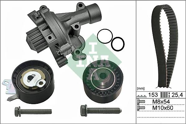 INA 530 0471 30 - Wasserpumpe + Zahnriemensatz alexcarstop-ersatzteile.com