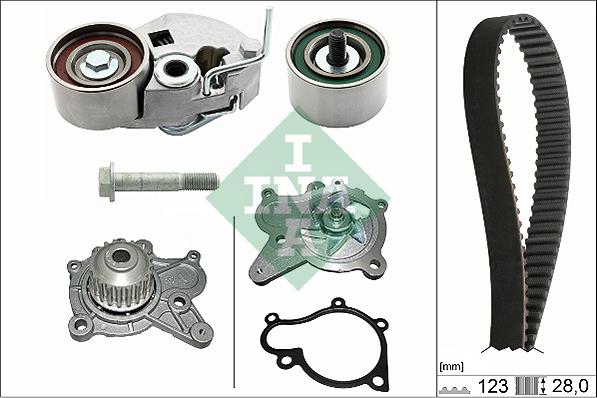 INA 530 0542 30 - Wasserpumpe + Zahnriemensatz alexcarstop-ersatzteile.com