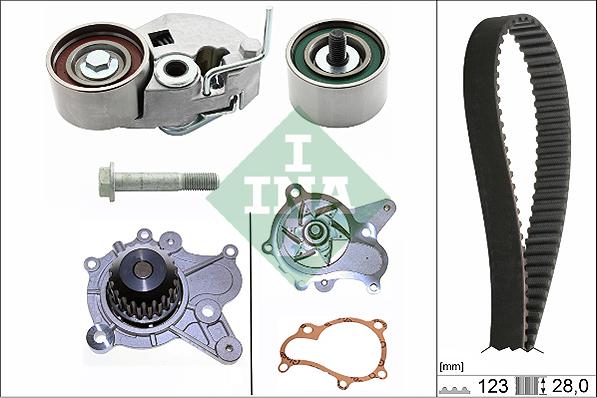 INA 530 0542 31 - Wasserpumpe + Zahnriemensatz alexcarstop-ersatzteile.com